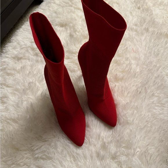 COPY - Sexy red mesh boots - Picture 3 of 7